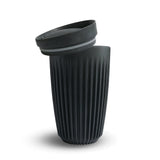 Huskee genanvendelig termokop med låg - 236 ml - sort