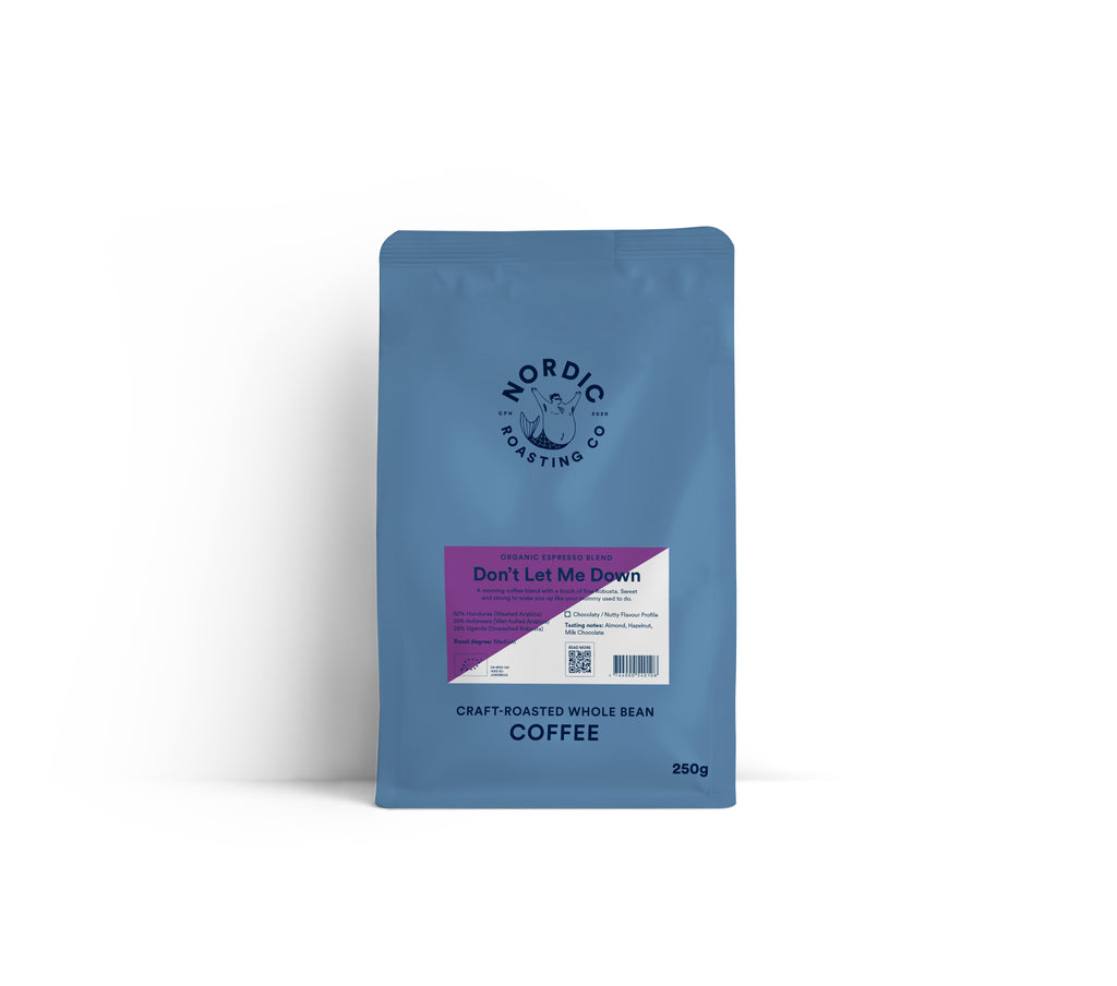 Photo of Don't Let Me Down (Organic Espresso Medium Roast) 75% Arabica 25% Robusta